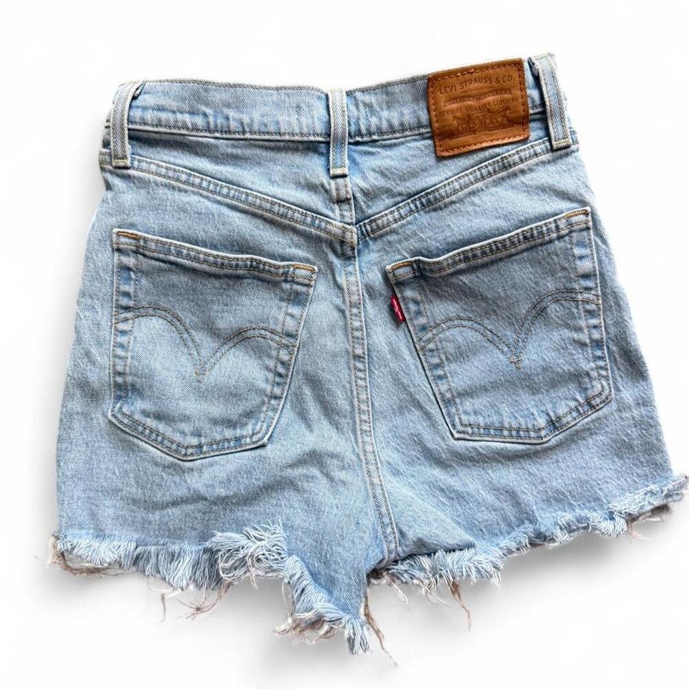 Levis blue denim shorts with